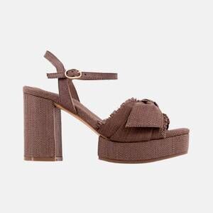 NEW SHU SHOP women's hollywood chunky heel in brown